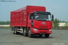 解放 J6重卡 260馬力 8X4 倉(cāng)柵載貨車(CA5310CLXYP63K2L6T4A2E)